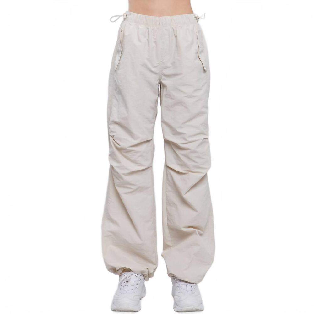 NEW STYLE UP parachute jogger pants in coconut
